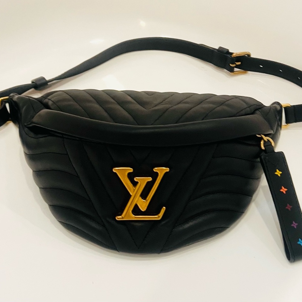 Louis Vuitton crossbody or belt bag in calfskin leather-